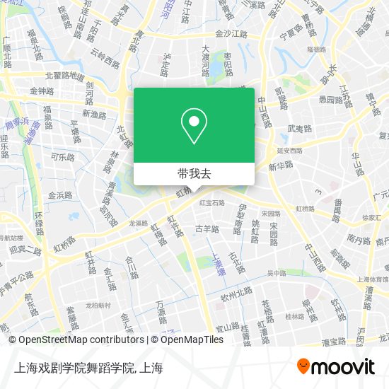 上海戏剧学院舞蹈学院地图