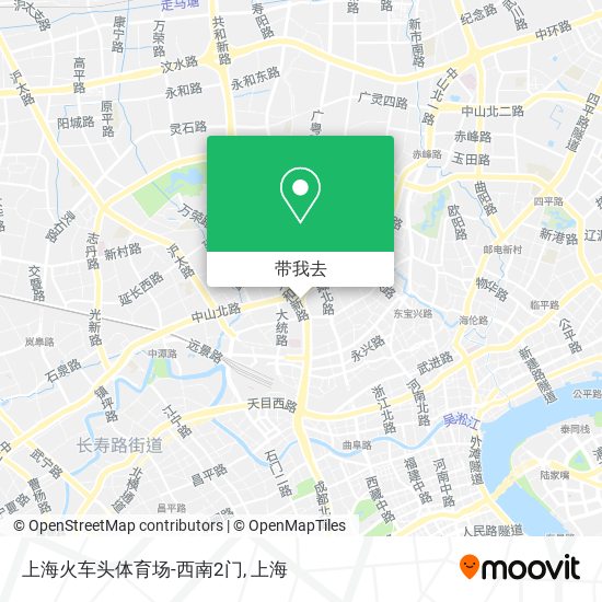 上海火车头体育场-西南2门地图