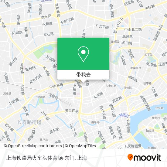 上海铁路局火车头体育场-东门地图