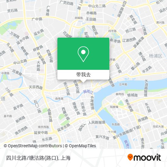 四川北路/塘沽路(路口)地图