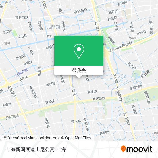 上海新国展迪士尼公寓地图