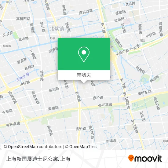 上海新国展迪士尼公寓地图