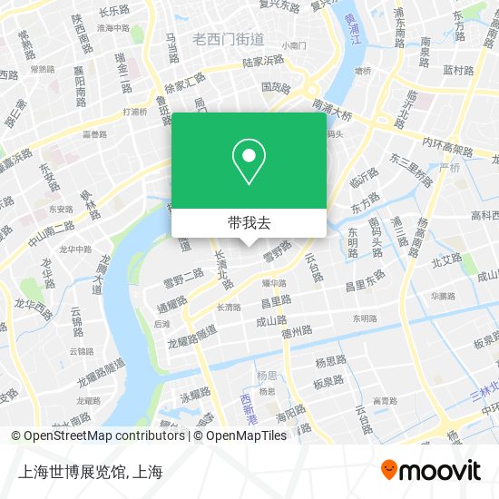 上海世博展览馆地图