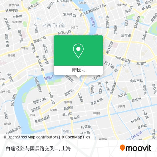 白莲泾路与国展路交叉口地图
