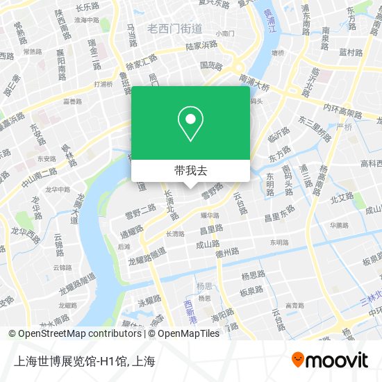 上海世博展览馆-H1馆地图