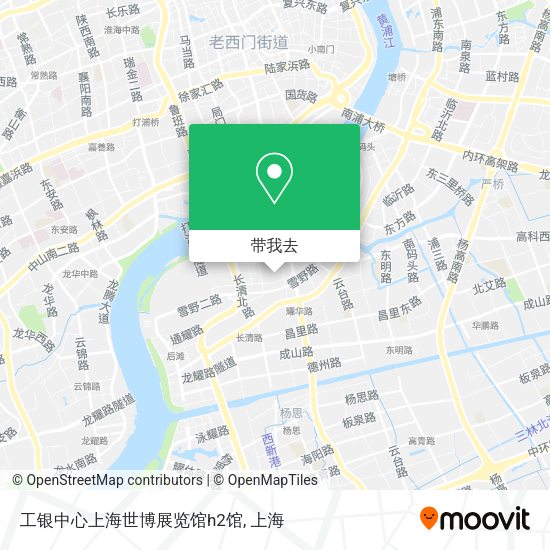 工银中心上海世博展览馆h2馆地图
