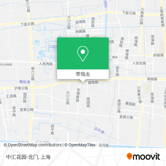 中汇花园-北门地图