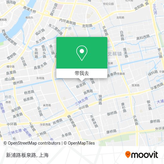 新浦路板泉路地图