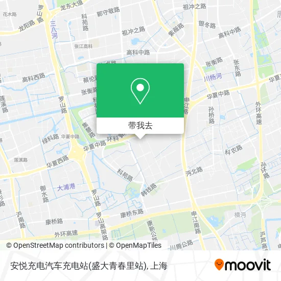 安悦充电汽车充电站(盛大青春里站)地图