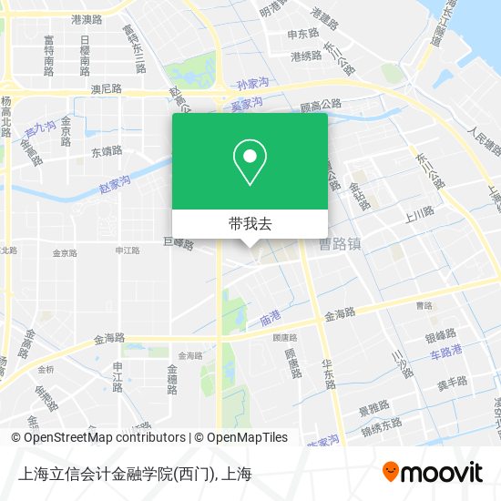 上海立信会计金融学院(西门)地图