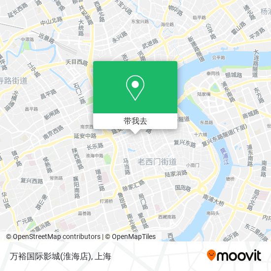 万裕国际影城(淮海店)地图