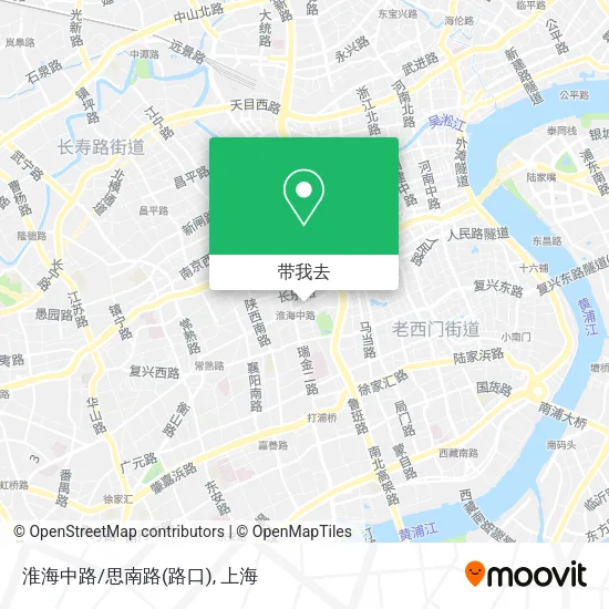淮海中路/思南路(路口)地图