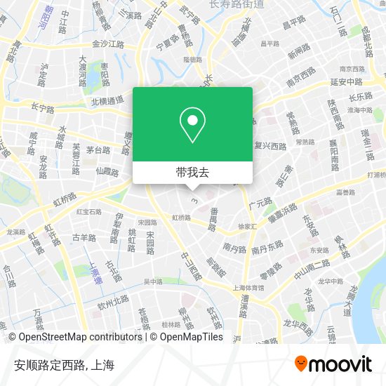 安顺路定西路地图