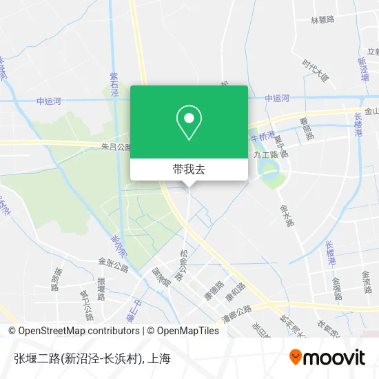 张堰二路(新沼泾-长浜村)地图