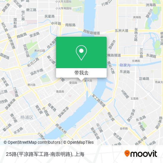 25路(平凉路军工路-南崇明路)地图