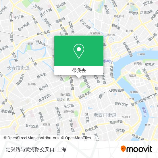 定兴路与黄河路交叉口地图