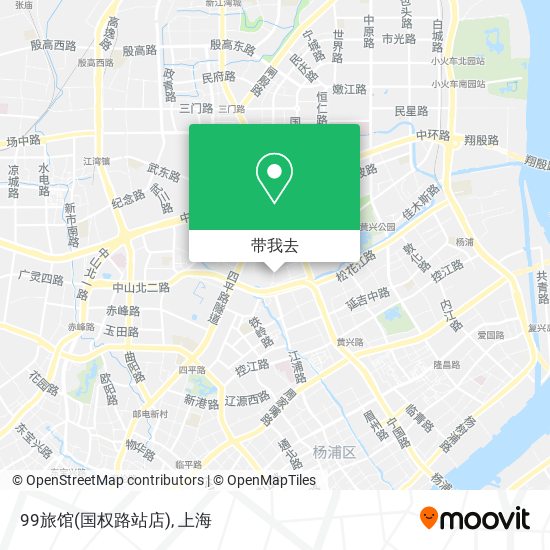 99旅馆(国权路站店)地图