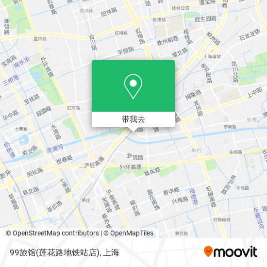 99旅馆(莲花路地铁站店)地图