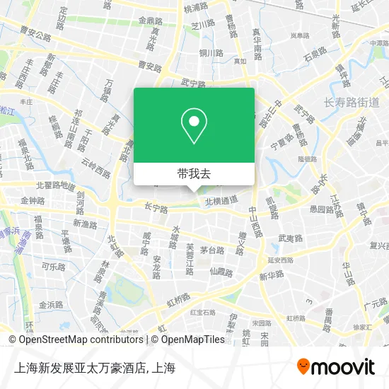 上海新发展亚太万豪酒店地图