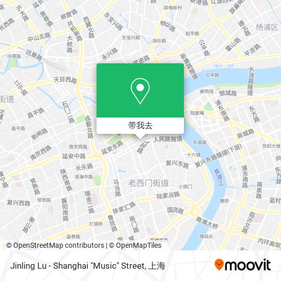 Jinling Lu - Shanghai "Music" Street地图