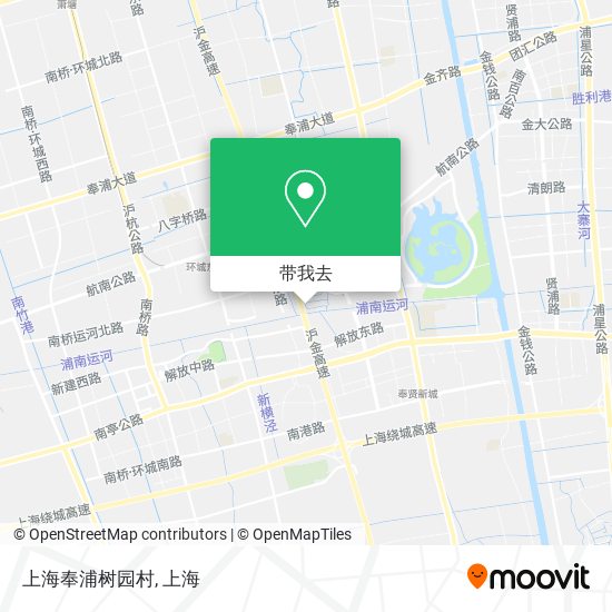 上海奉浦树园村地图