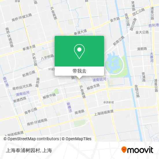 上海奉浦树园村地图