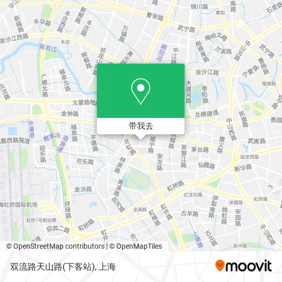 双流路天山路(下客站)地图