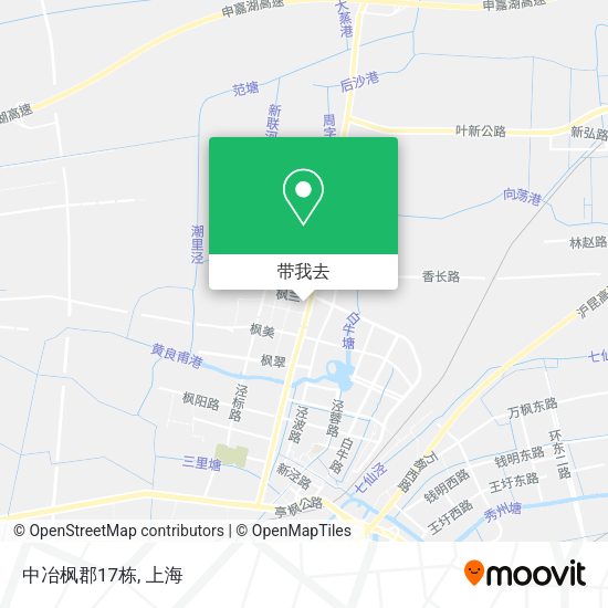 中冶枫郡17栋地图