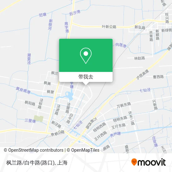 枫兰路/白牛路(路口)地图