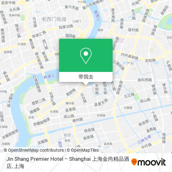 Jin Shang Premier Hotel – Shanghai  上海金尚精品酒店地图