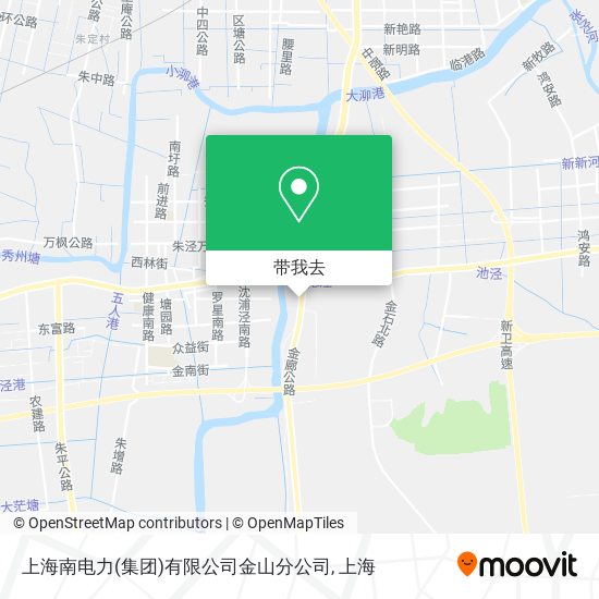上海南电力(集团)有限公司金山分公司地图