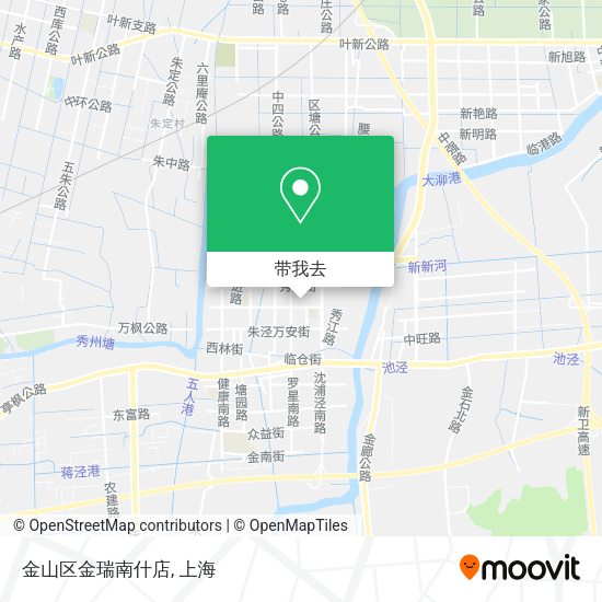 金山区金瑞南什店地图