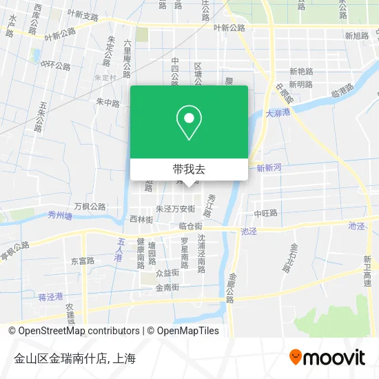 金山区金瑞南什店地图