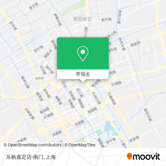 乐购嘉定店-南门地图