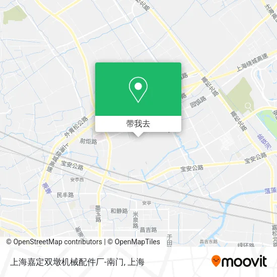 上海嘉定双墩机械配件厂-南门地图