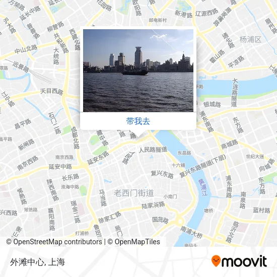 外滩中心地图