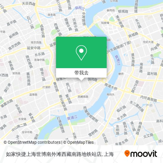 如家快捷上海世博南外滩西藏南路地铁站店地图