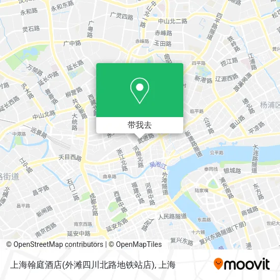 上海翰庭酒店(外滩四川北路地铁站店)地图