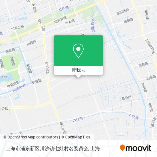 上海市浦东新区川沙镇七灶村名委员会地图