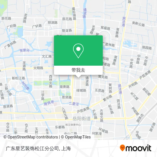 广东星艺装饰松江分公司地图