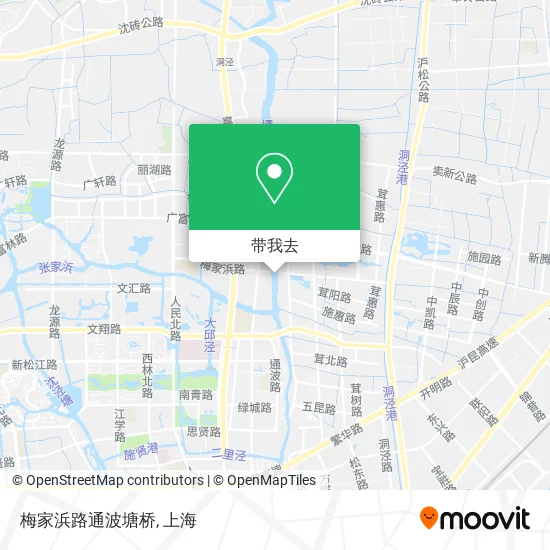 梅家浜路通波塘桥地图