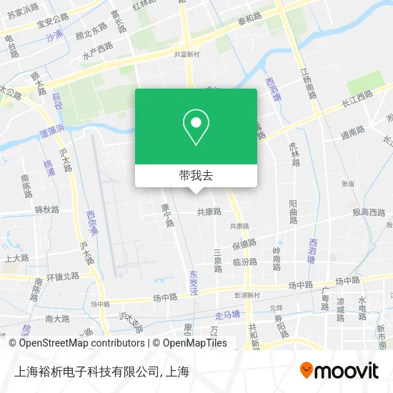 上海裕析电子科技有限公司地图