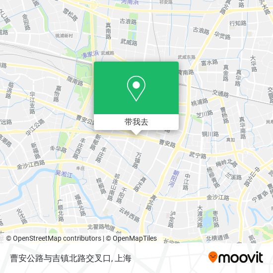 曹安公路与吉镇北路交叉口地图