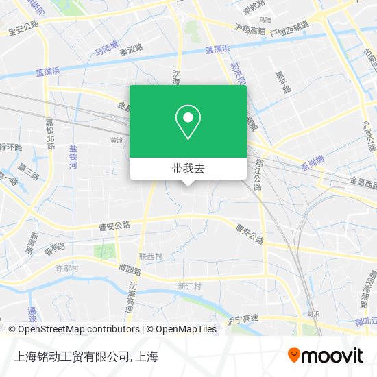 上海铭动工贸有限公司地图
