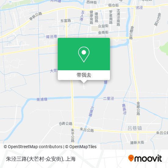 朱泾三路(大芒村-众安街)地图