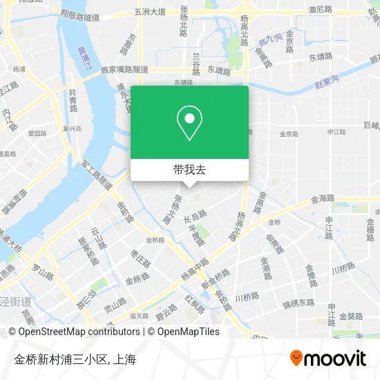 金桥新村浦三小区地图