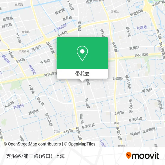 秀沿路/浦三路(路口)地图