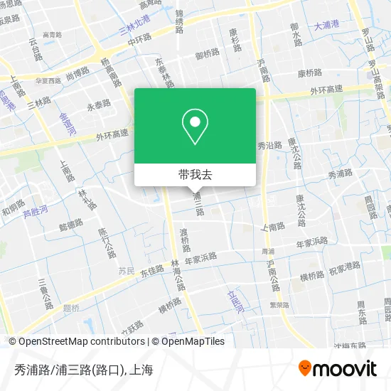 秀浦路/浦三路(路口)地图