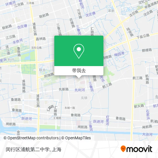 闵行区浦航第二中学地图