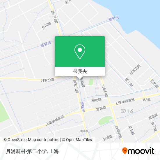 月浦新村-第二小学地图